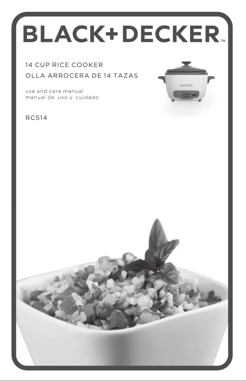 Page 1 de la notice Manuel utilisateur Black & Decker RC514