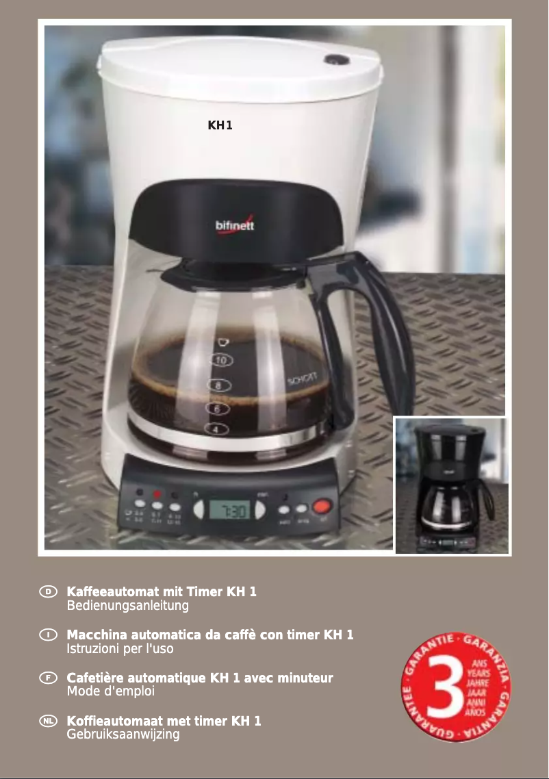 Page 1 de la notice Manuel utilisateur Bifinett KH 1