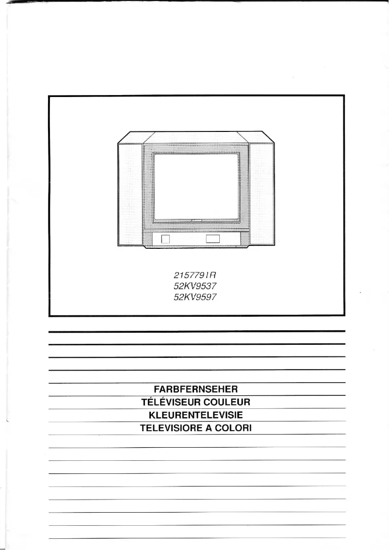 Page 1 de la notice Manuel utilisateur Aristona 52KV9597