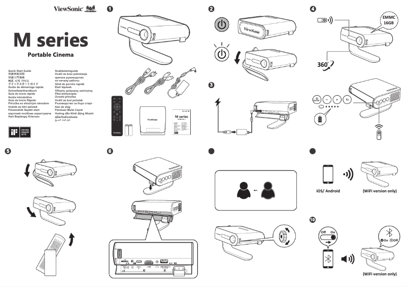 Page 1 de la notice Guide de démarrage rapide Viewsonic VS17337