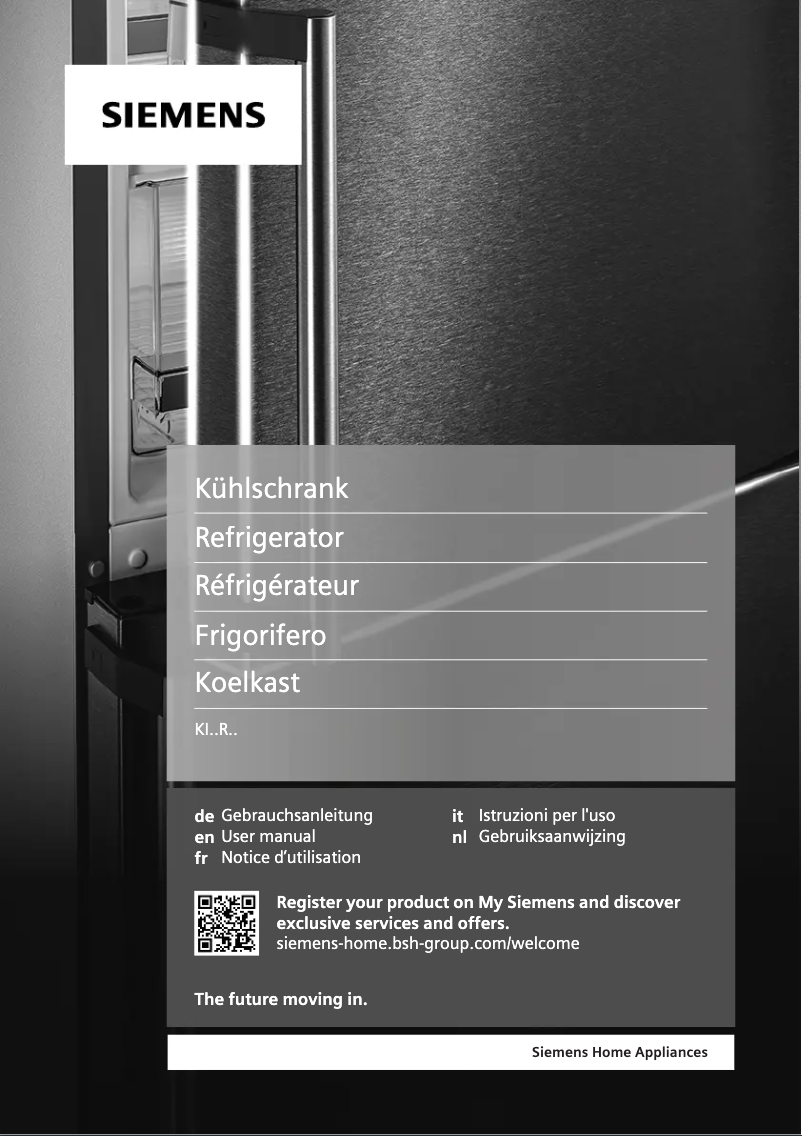 Page 1 de la notice Manuel utilisateur Siemens KI81RVFF0