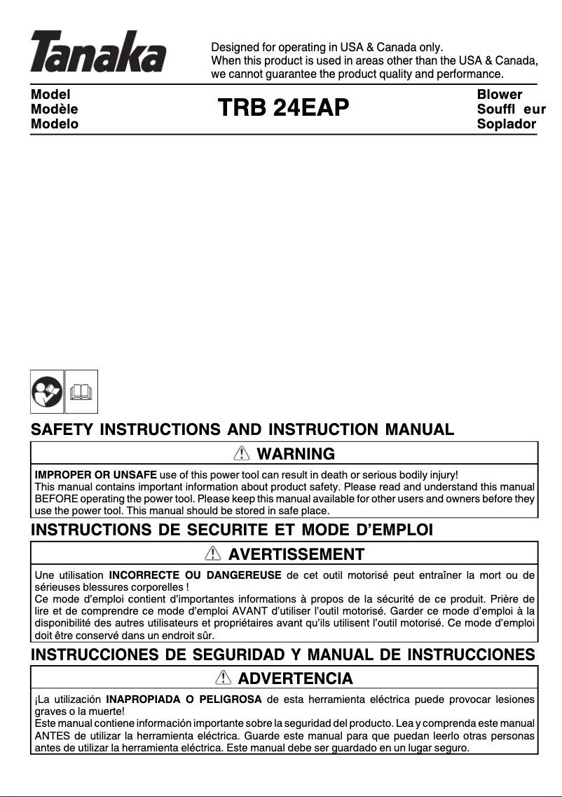 Page 1 de la notice Manuel utilisateur HiKOKI TRB24EAP