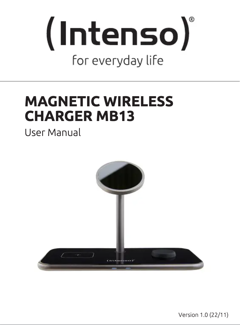 Página 1 del manual Manual de usuario Intenso MB13