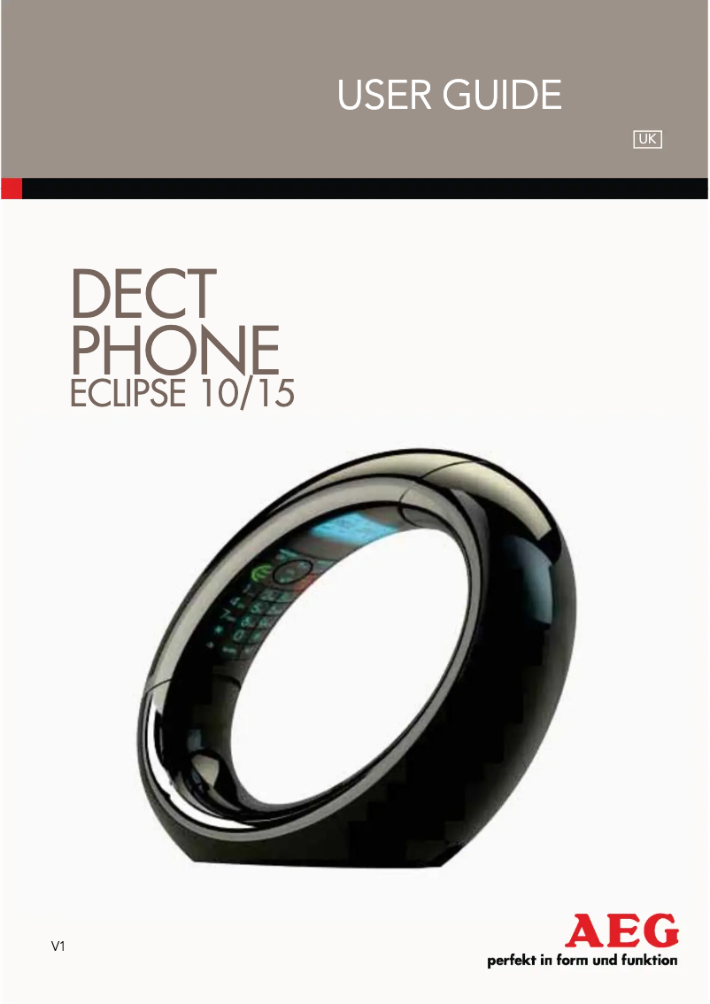 Página 1 del manual Manual de usuario AEG Eclipse 10