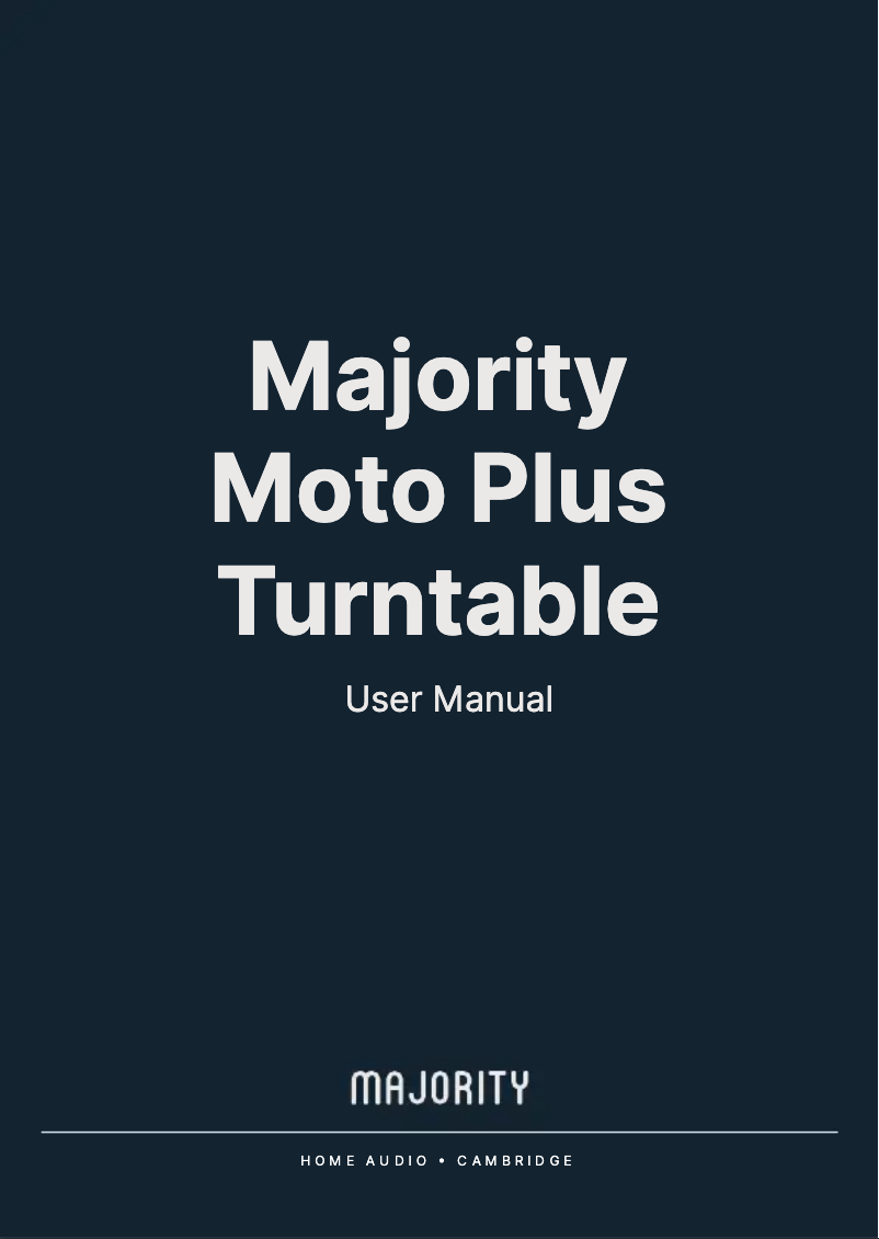 Page 1 de la notice Manuel utilisateur Majority Moto Plus
