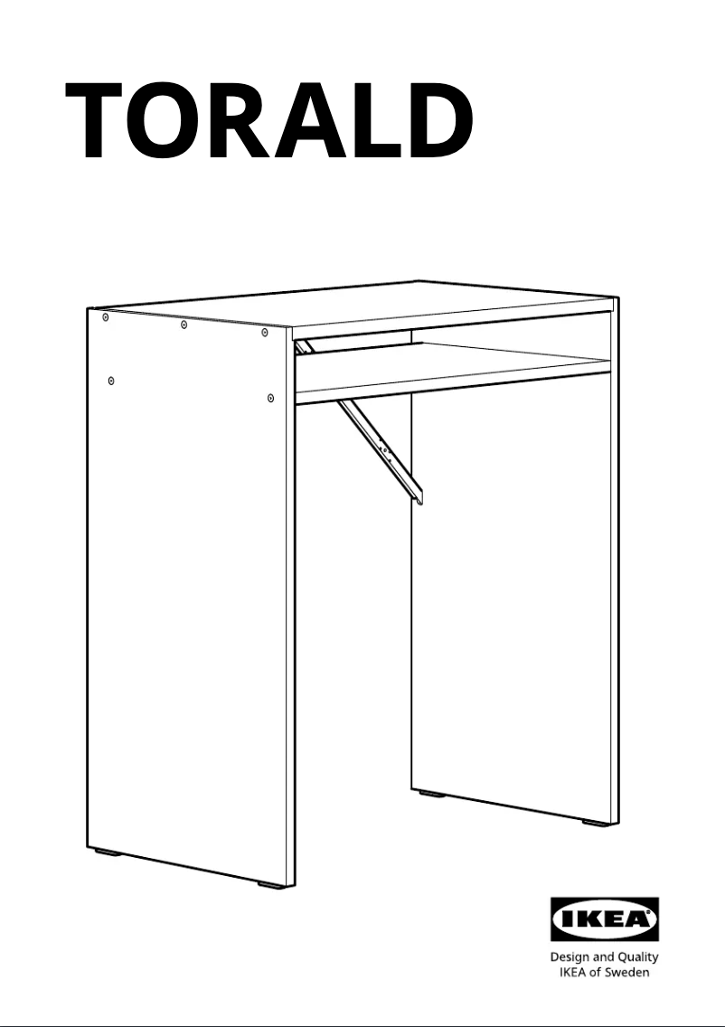 Page 1 de la notice Manuel utilisateur Ikea TORALD 704.939.56