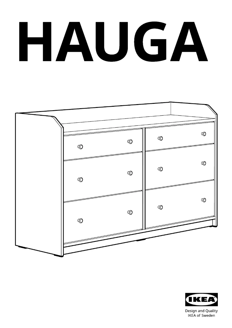 Page 1 de la notice Manuel utilisateur Ikea HAUGA 604.592.36