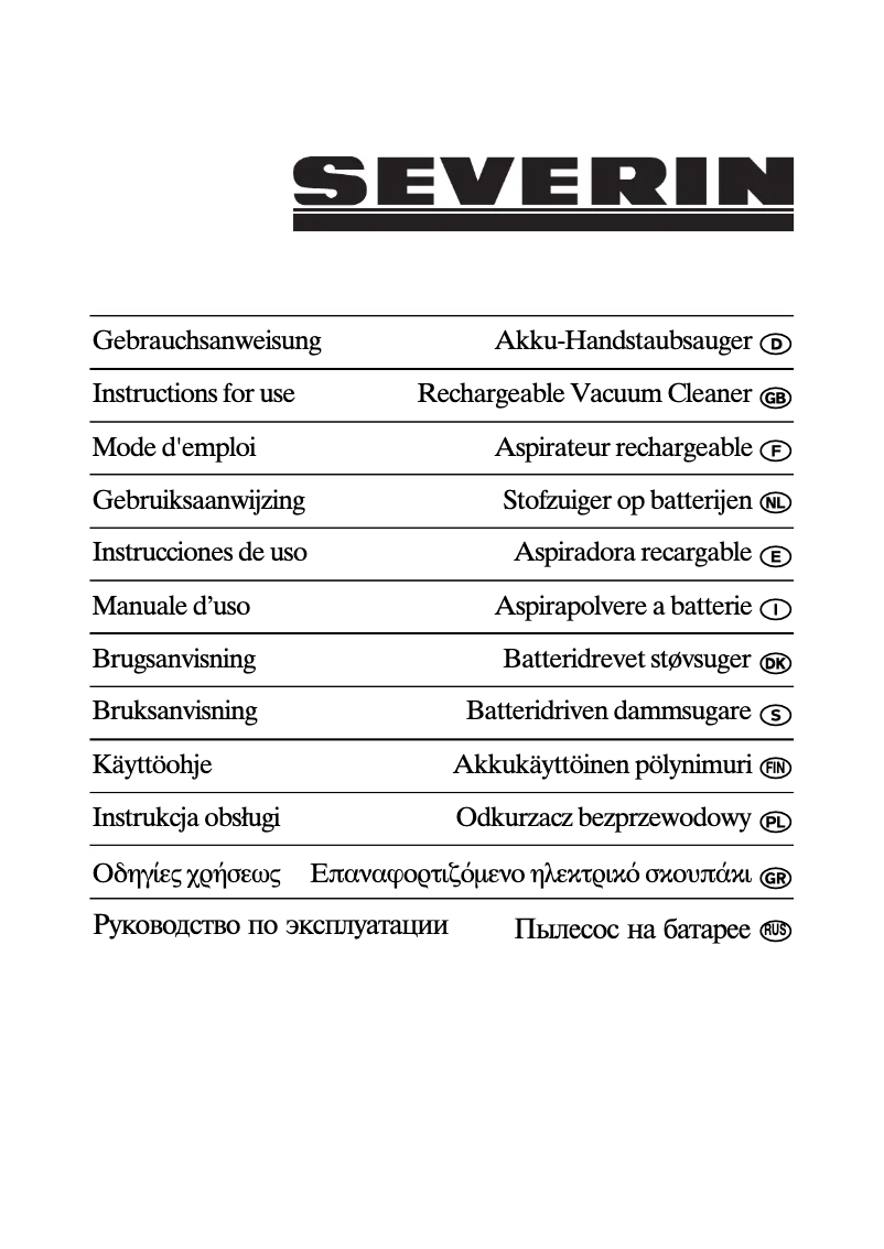 Página 1 del manual Manual de usuario Severin AH 7908