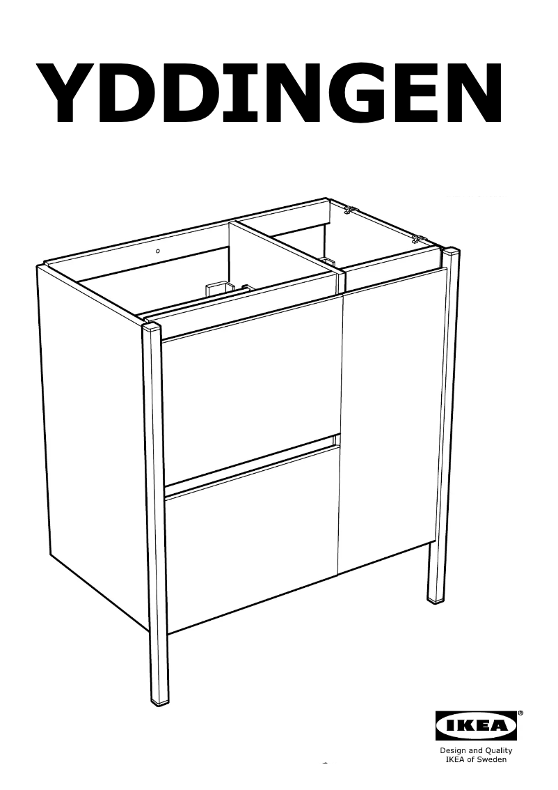 Page 1 de la notice Manuel utilisateur Ikea YDDINGEN