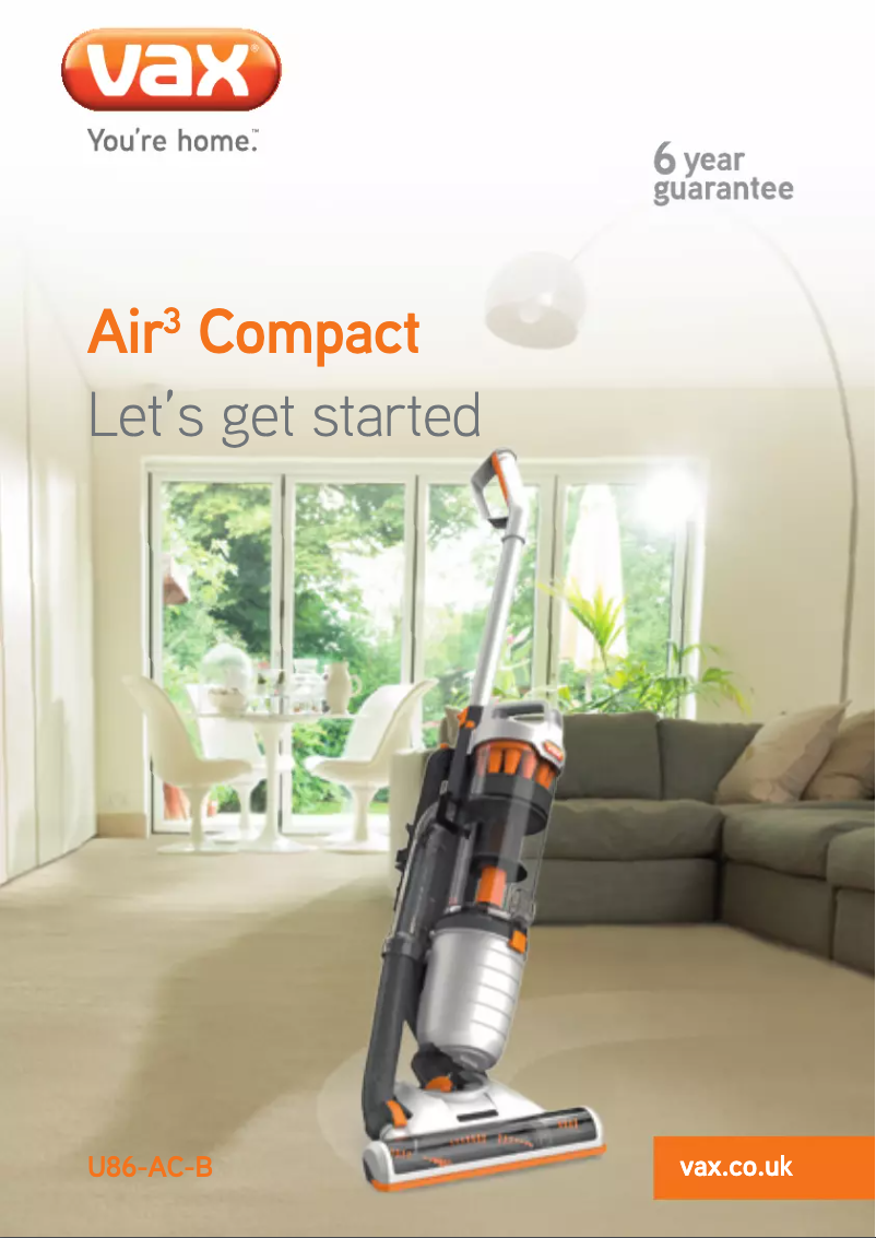 Página 1 del manual Manual de usuario Vax Air3 Compact U86-AC