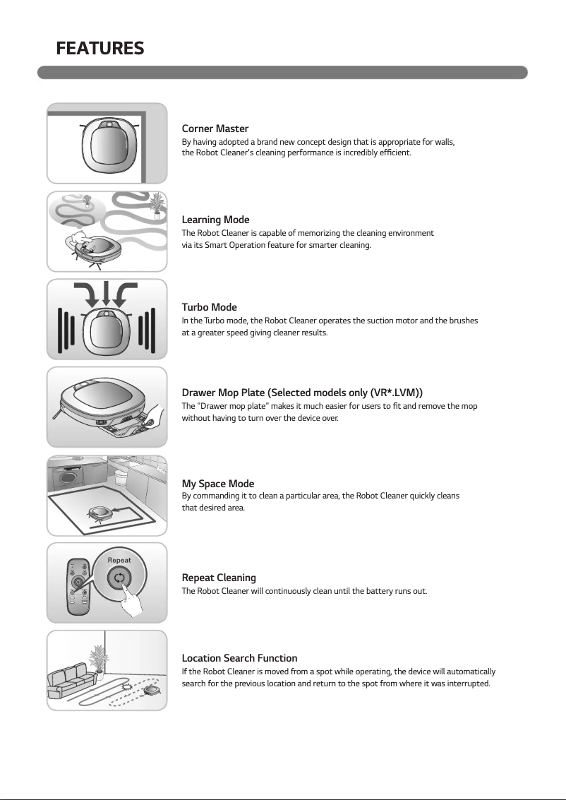 Page 1 de la notice Manuel utilisateur LG VR6347LV