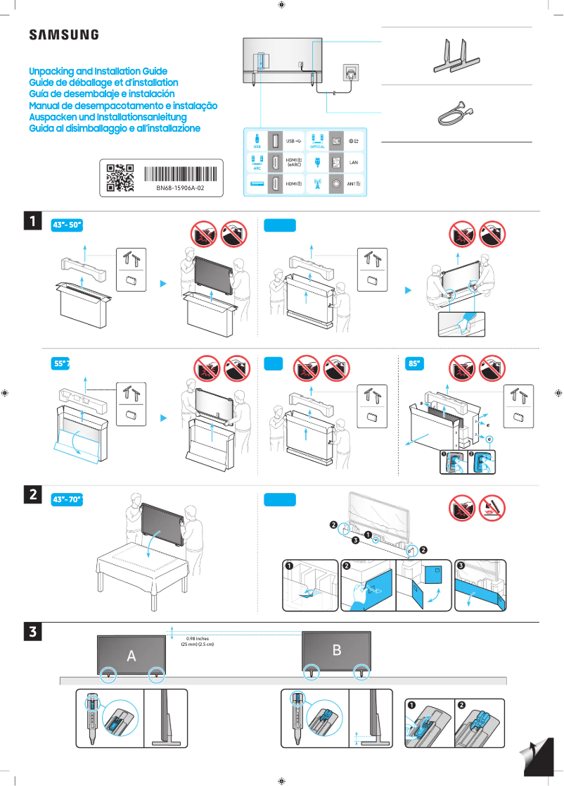 Página 1 del manual Manual de usuario Samsung UN70CU8000P