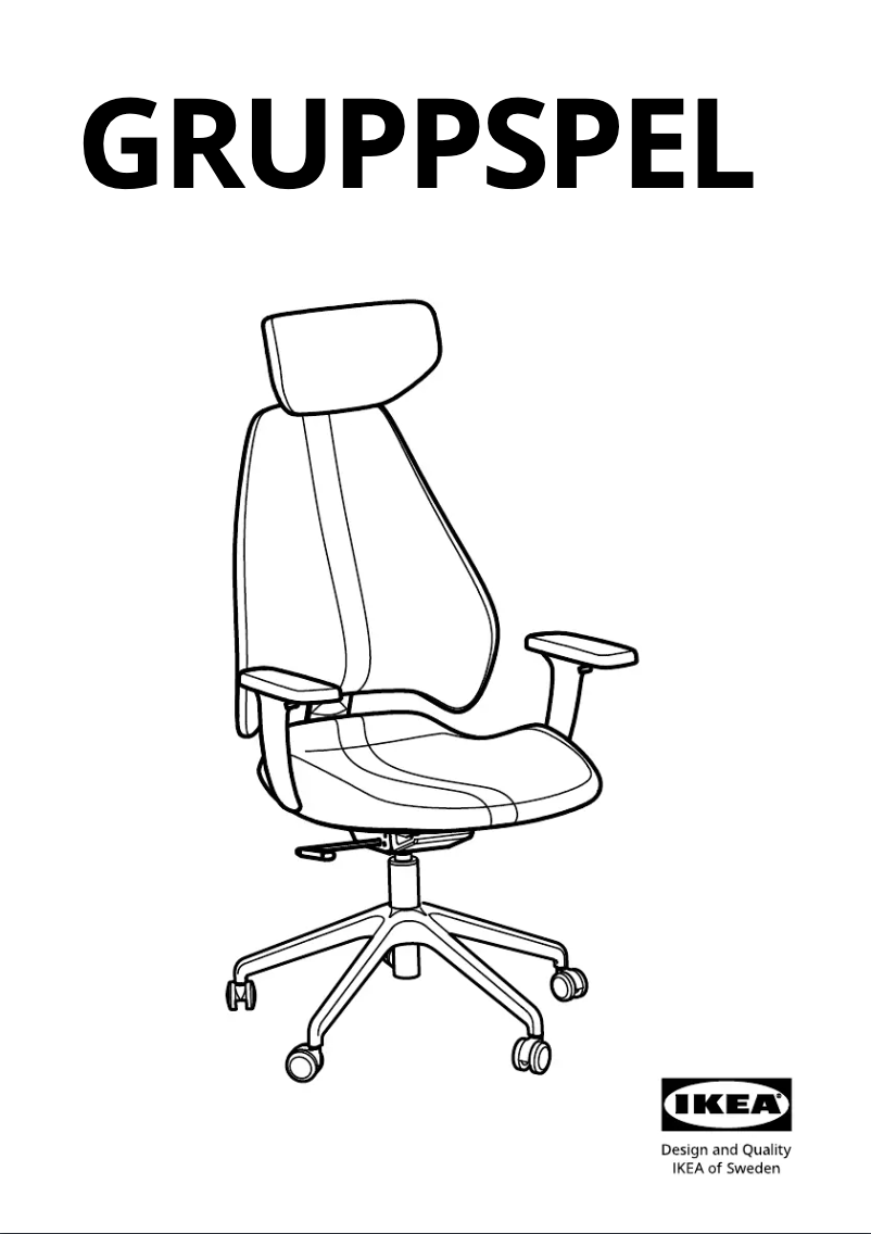 Page 1 de la notice Manuel utilisateur Ikea GRUPPSPEL 105.075.84