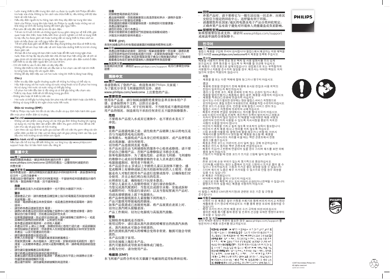 Page 1 de la notice Brochure Philips Steam&Go GC351