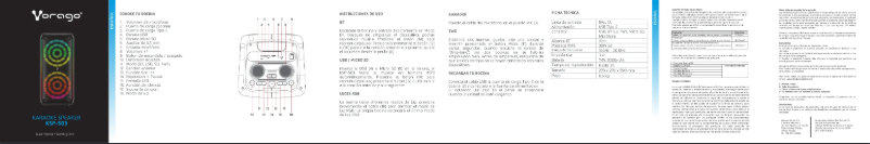 Page 1 de la notice Manuel utilisateur Vorago KSP-503