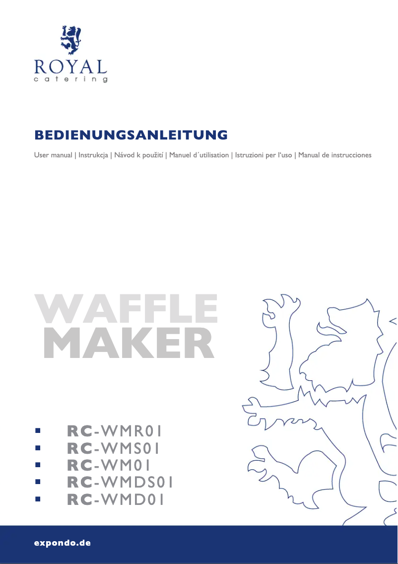 Página 1 del manual Manual de usuario Royal Catering RC-WM01