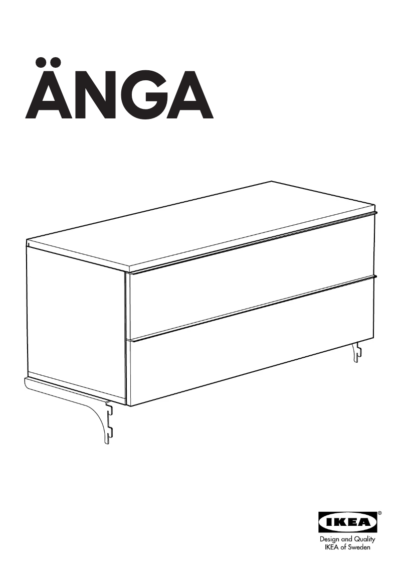 Page 1 de la notice Manuel utilisateur Ikea ANGA