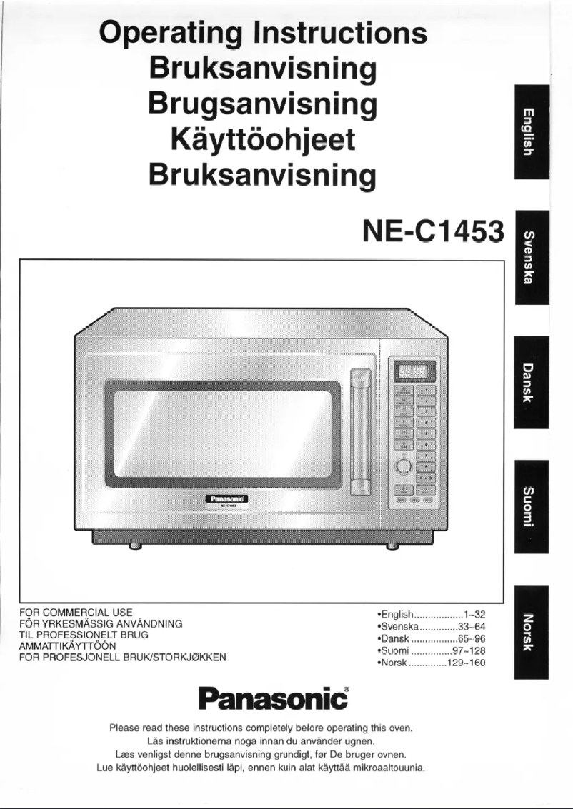 Página 1 del manual Manual de usuario Panasonic NE-C1453