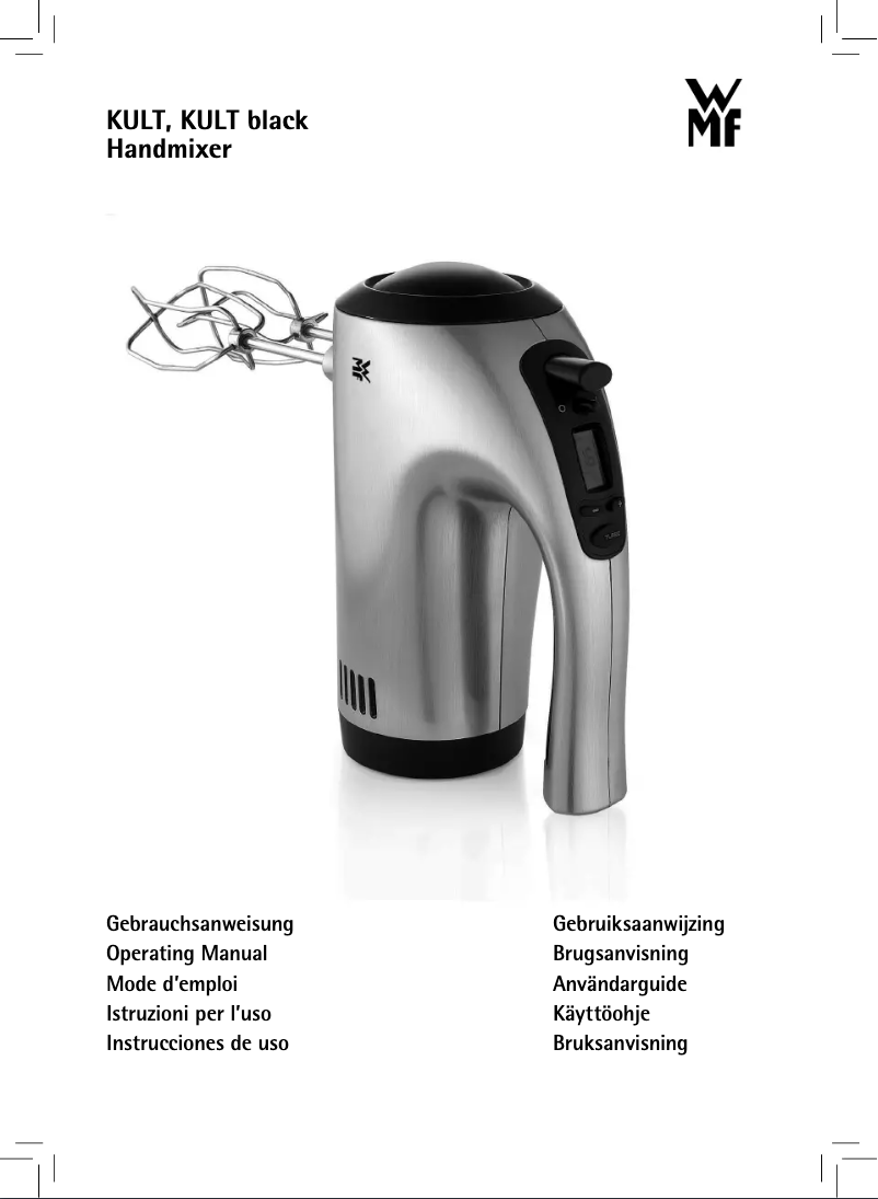 Page 1 de la notice Manuel utilisateur WMF KULT 04 1604 0071