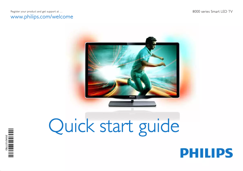 Page n°1 - Guide de démarrage rapide Philips 46PFL8606T