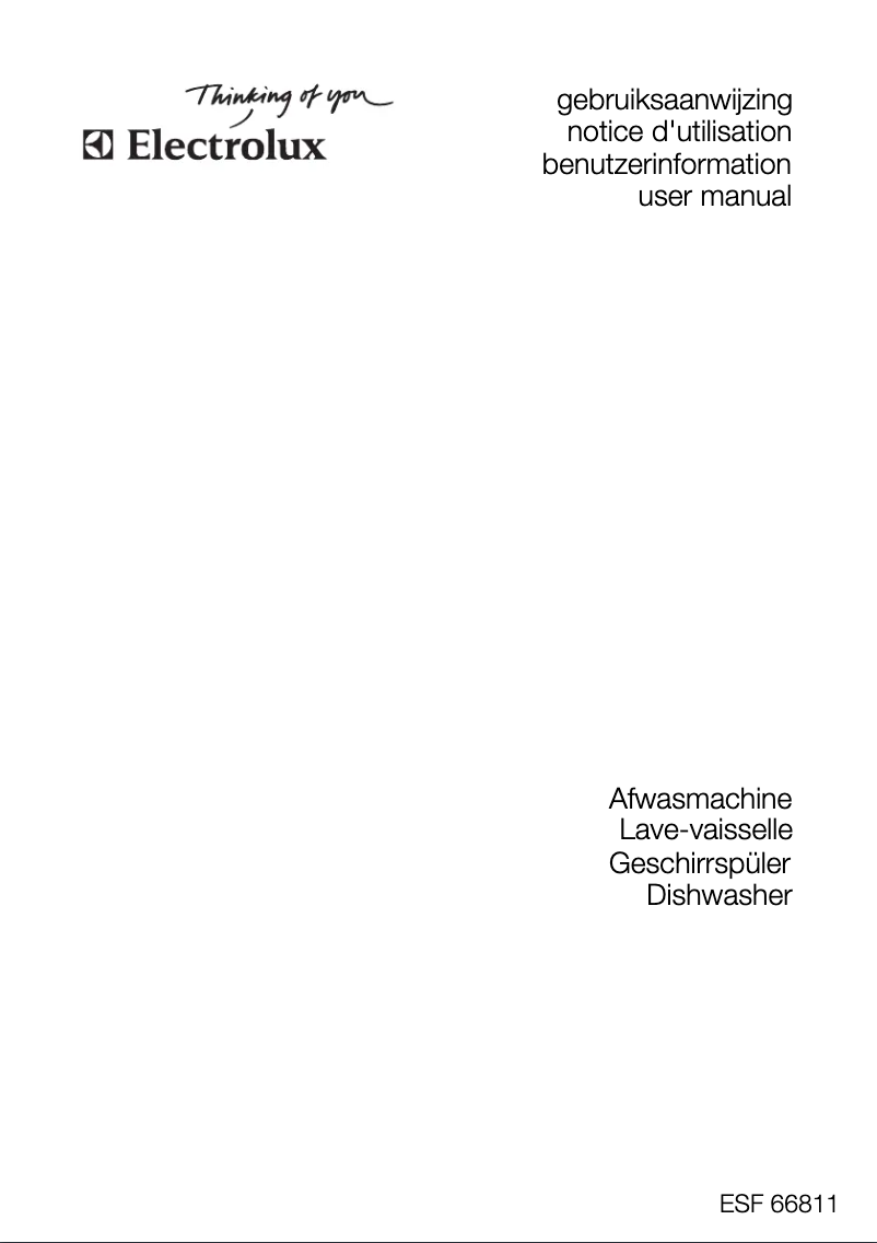 Página 1 del manual Manual de usuario Electrolux ESF 66811