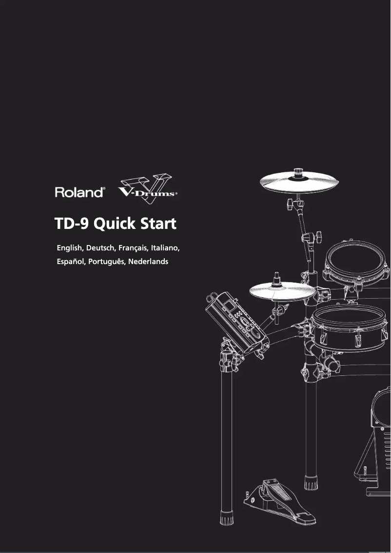 Page 1 de la notice Manuel utilisateur Roland TD-9SX