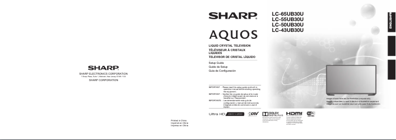 Page 1 de la notice Manuel utilisateur Sharp Aquos LC-43UB30U