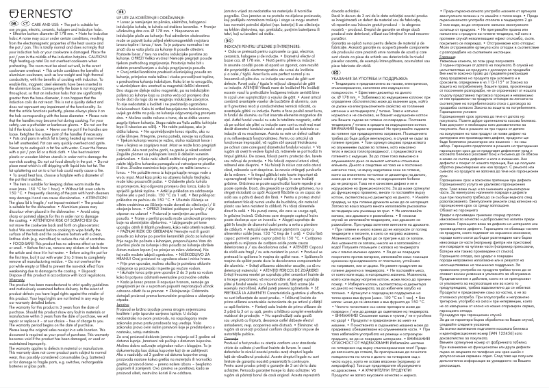 Page 1 de la notice Manuel utilisateur Ernesto HG00213