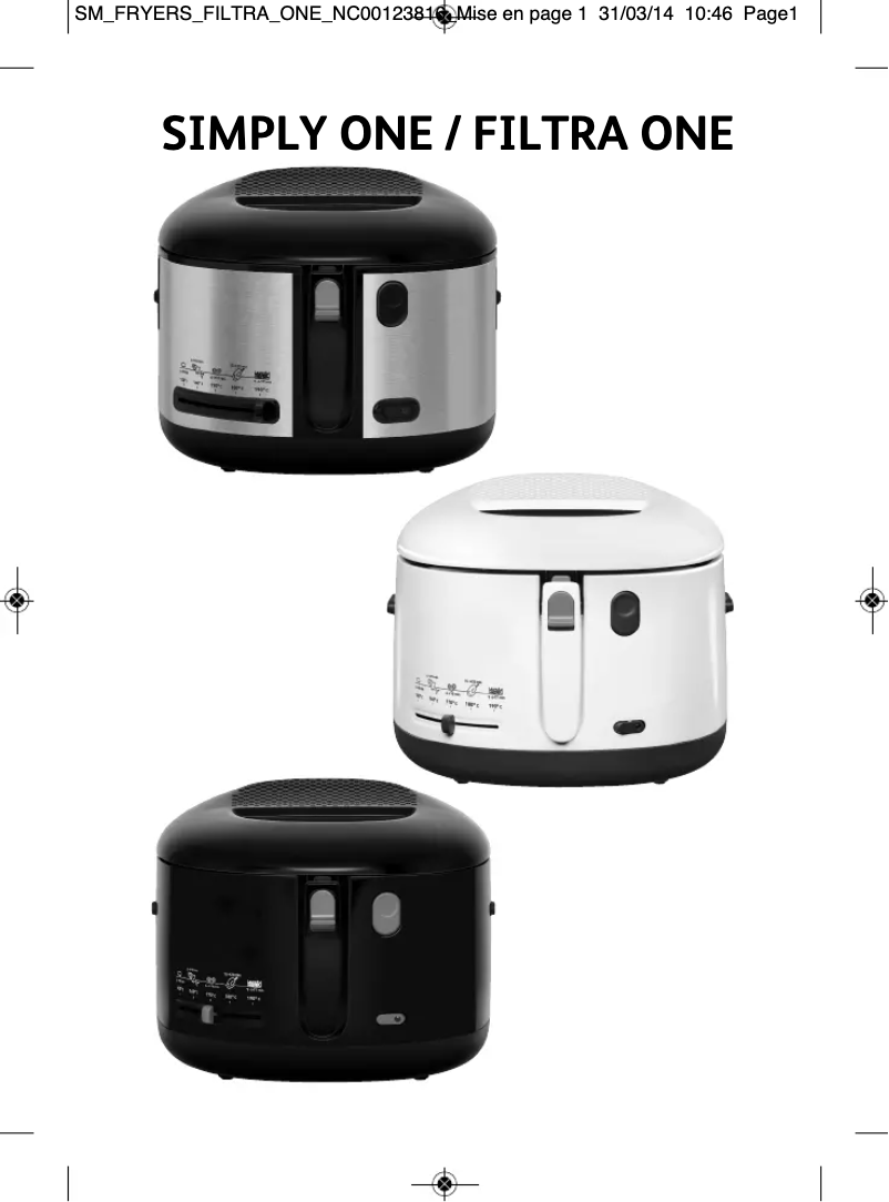 Page 1 de la notice Manuel utilisateur Tefal FF175D71