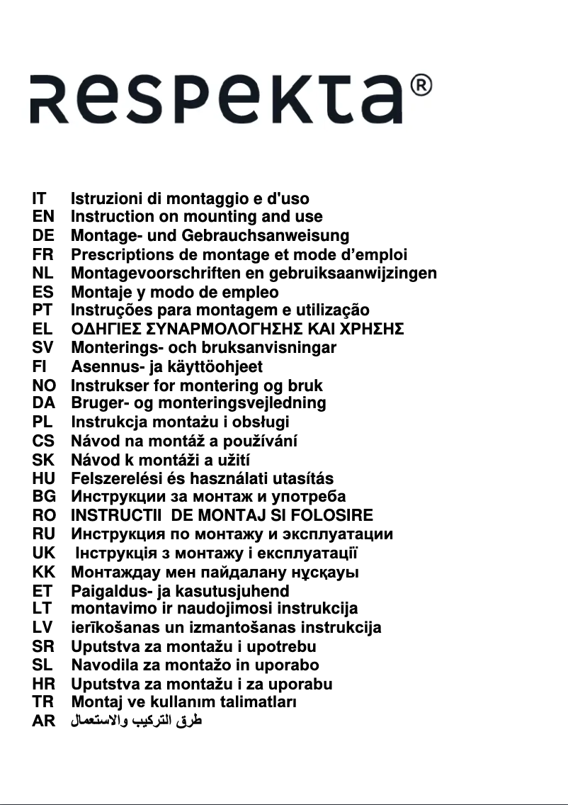 Página 1 del manual Manual de usuario Respekta CH22059IX