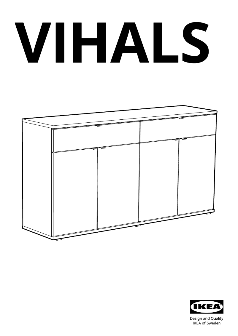 Page 1 de la notice Manuel utilisateur Ikea VIHALS 304.917.18