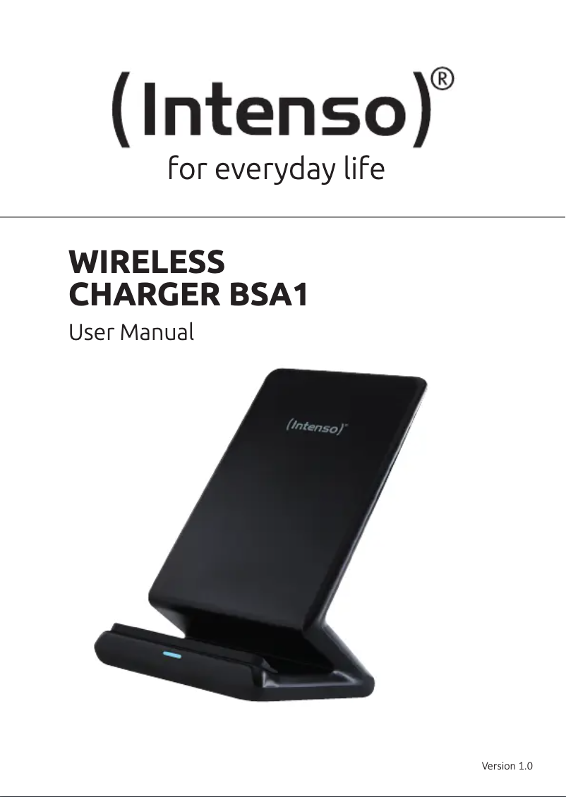 Página 1 del manual Manual de usuario Intenso BSA1