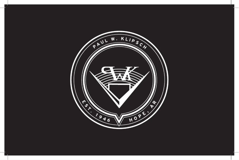 Page 1 de la notice Manuel utilisateur Klipsch R-600F