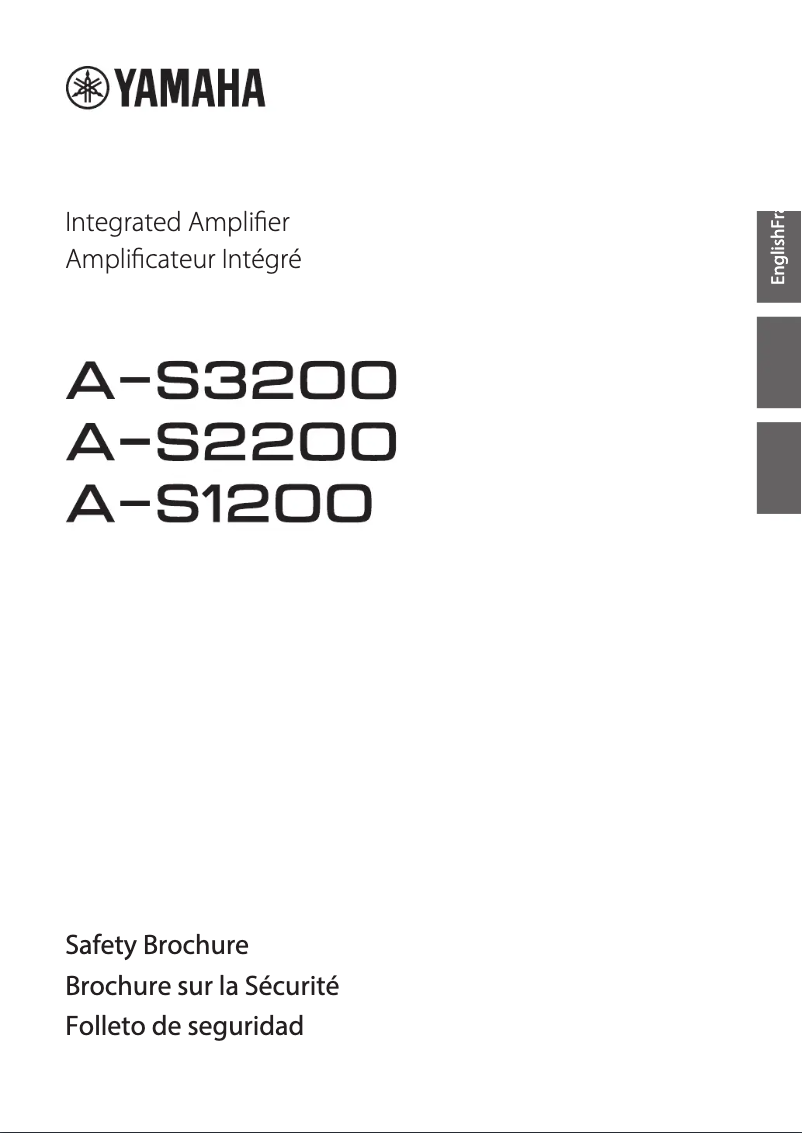 Page 1 de la notice Instructions de sécurité Yamaha A-S2200