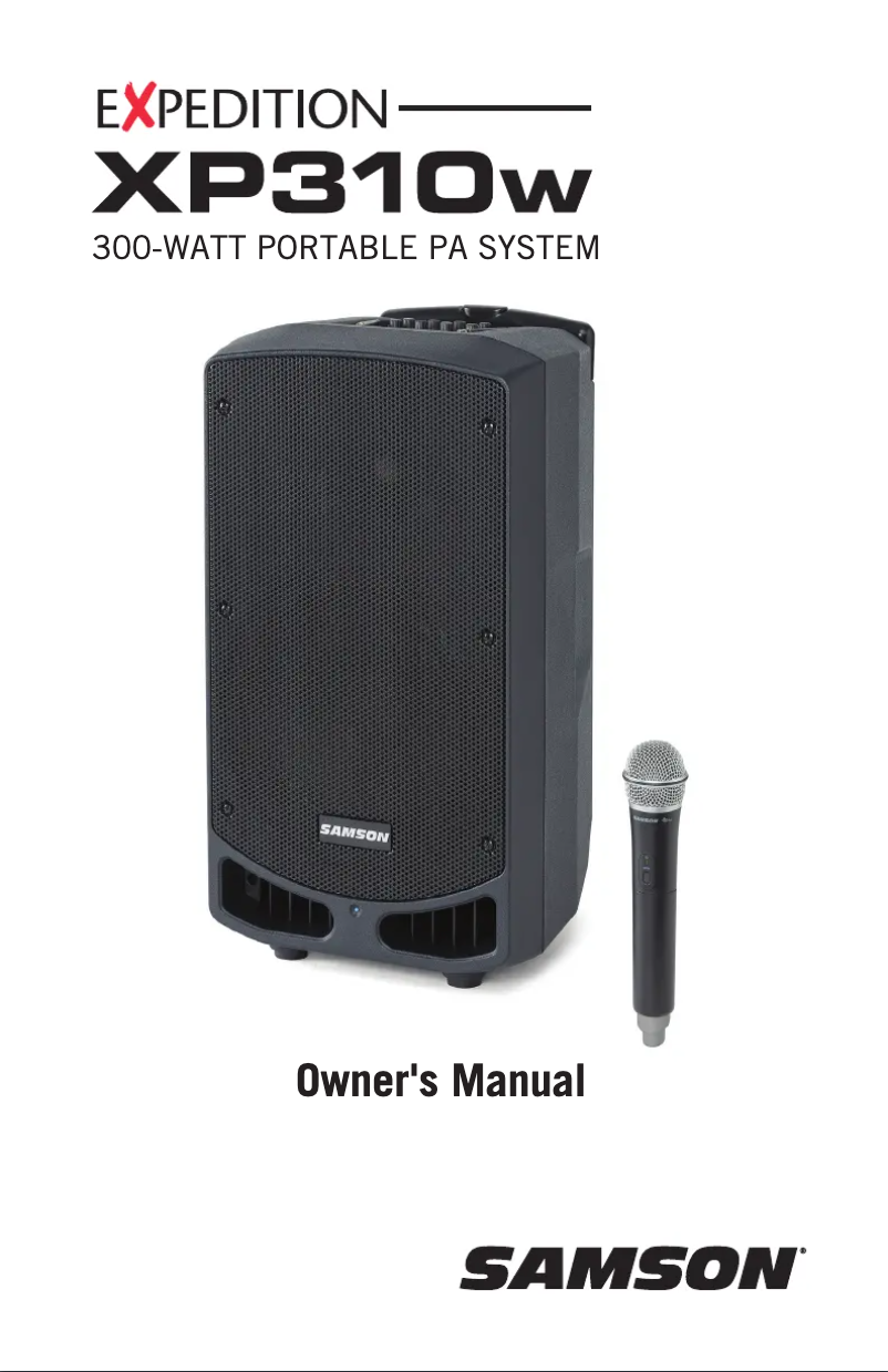 Page 1 de la notice Manuel utilisateur Samson Expedition XP310w