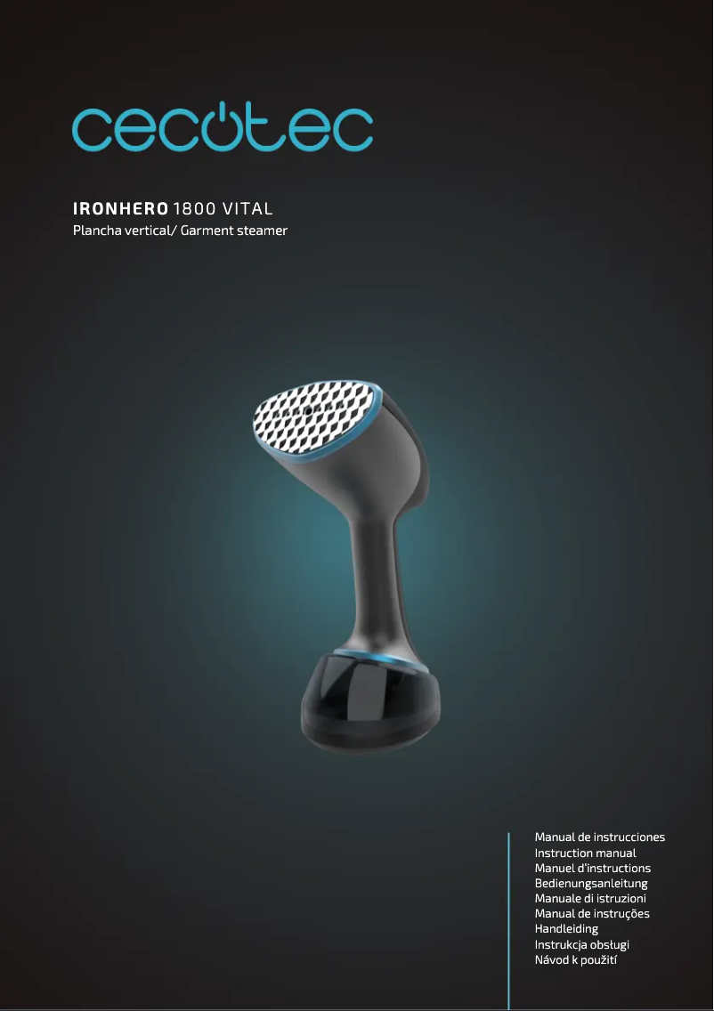 Página 1 del manual Manual de usuario Cecotec IronHero 1800 Vital