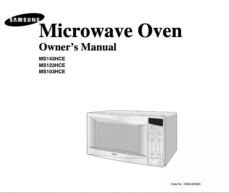 Página 1 del manual Manual de usuario Samsung MS143HCE