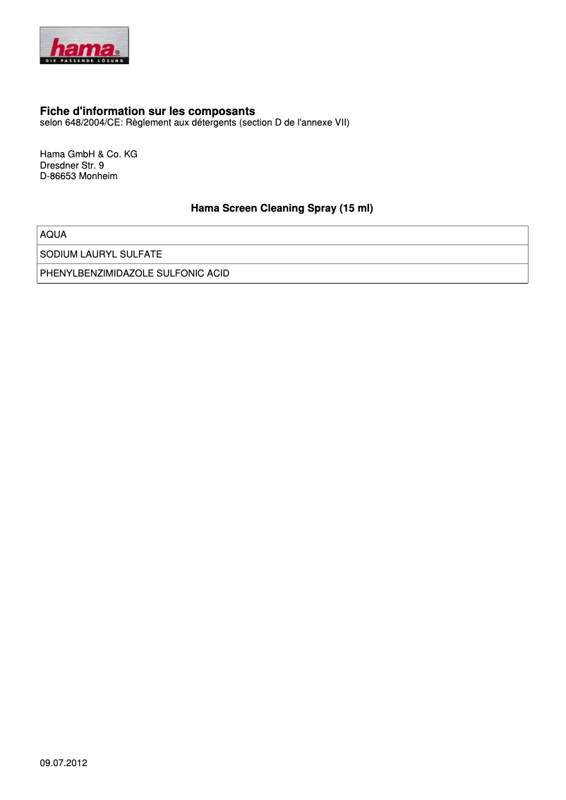 Página 1 del manual Manual de usuario Hama 00095863