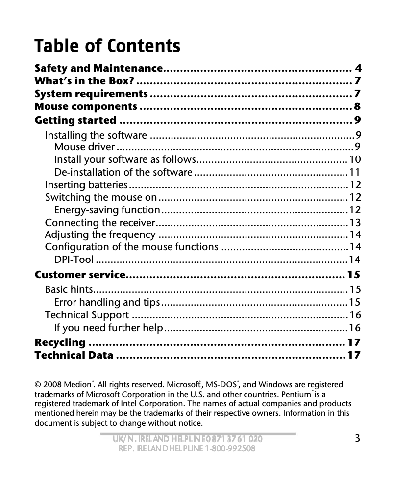 Page 1 de la notice Manuel utilisateur Medion LIFE E81000 (MD 85826)