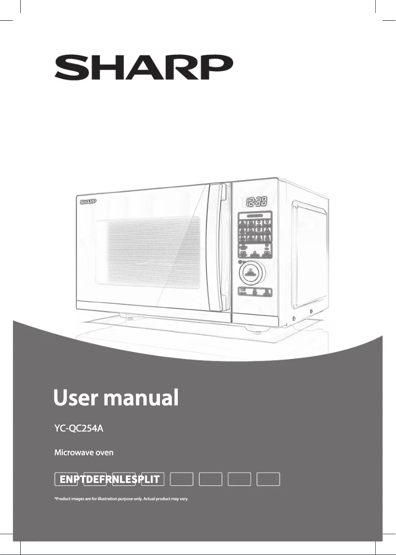 Página 1 del manual Manual de usuario Sharp YC-QC254AE