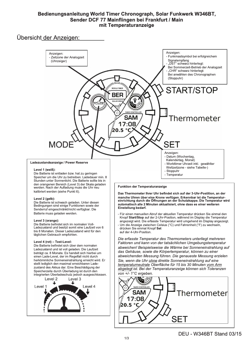 Page 1 de la notice Manuel utilisateur ETT Everest II