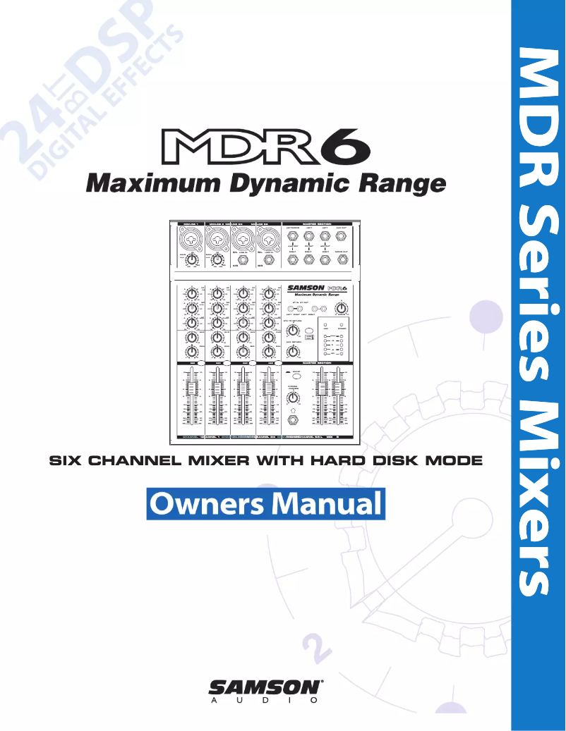 Página 1 del manual Manual de usuario Samson MDR6
