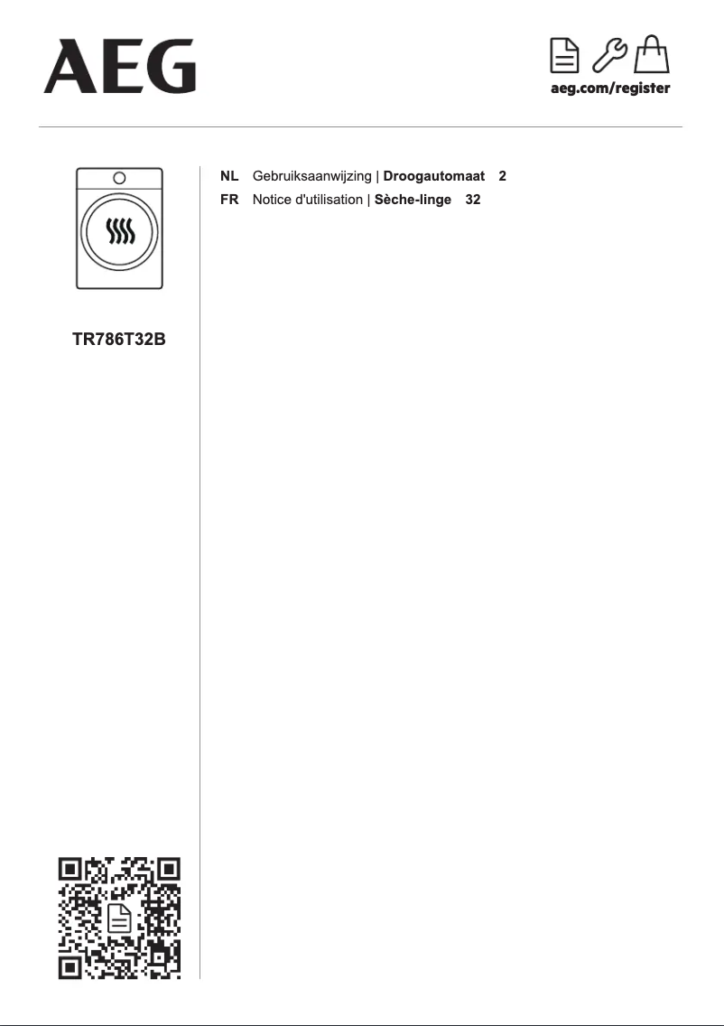 Page 1 de la notice Manuel utilisateur AEG TR786T32B