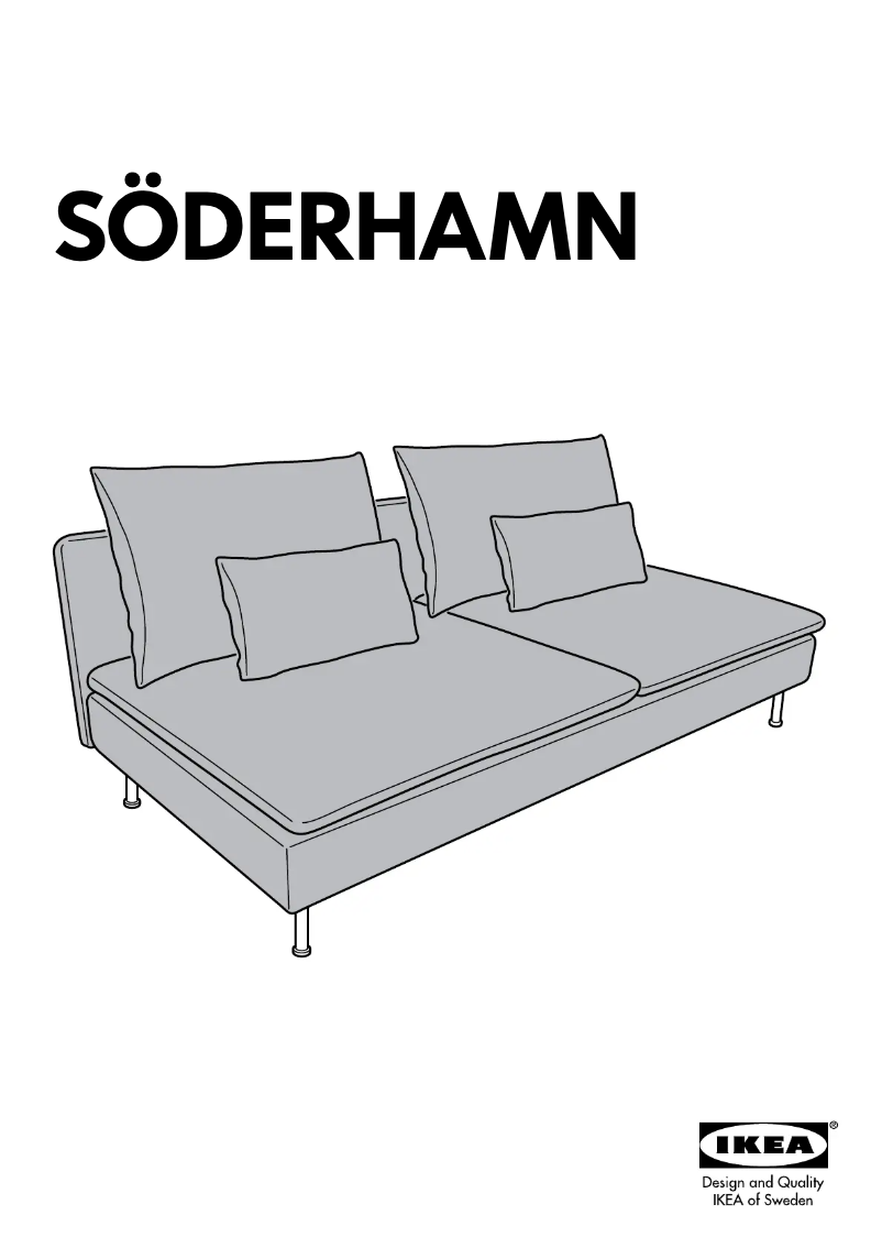 Page 1 de la notice Manuel utilisateur Ikea SÖDERHAMN 304.544.81