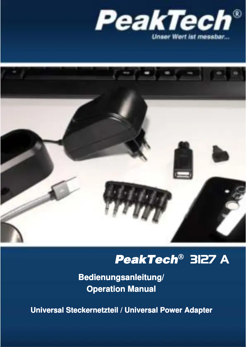 Página 1 del manual Manual de usuario PeakTech 3127