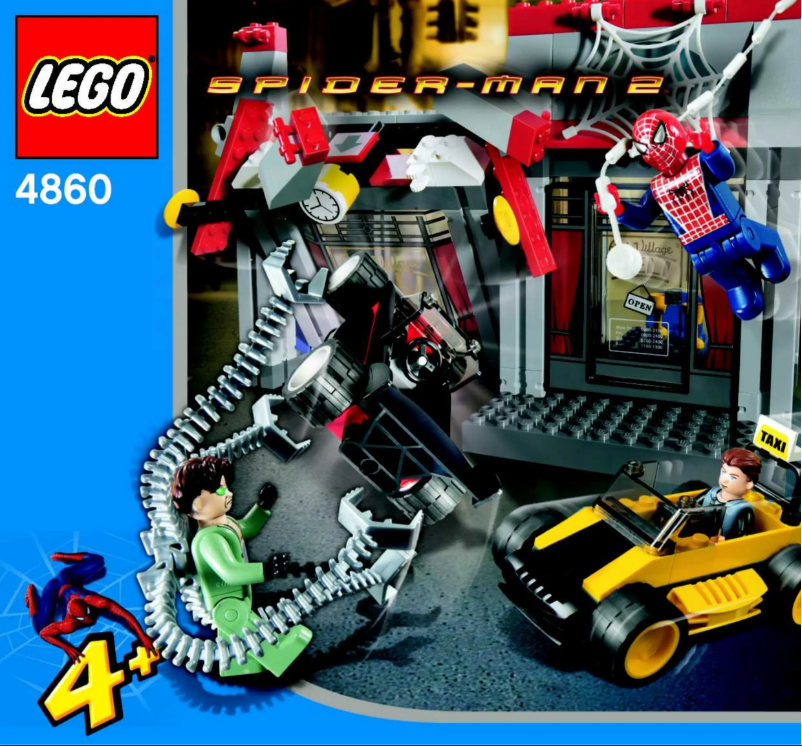 Página 1 del manual Instrucciones visuales Lego Spiderman 4860