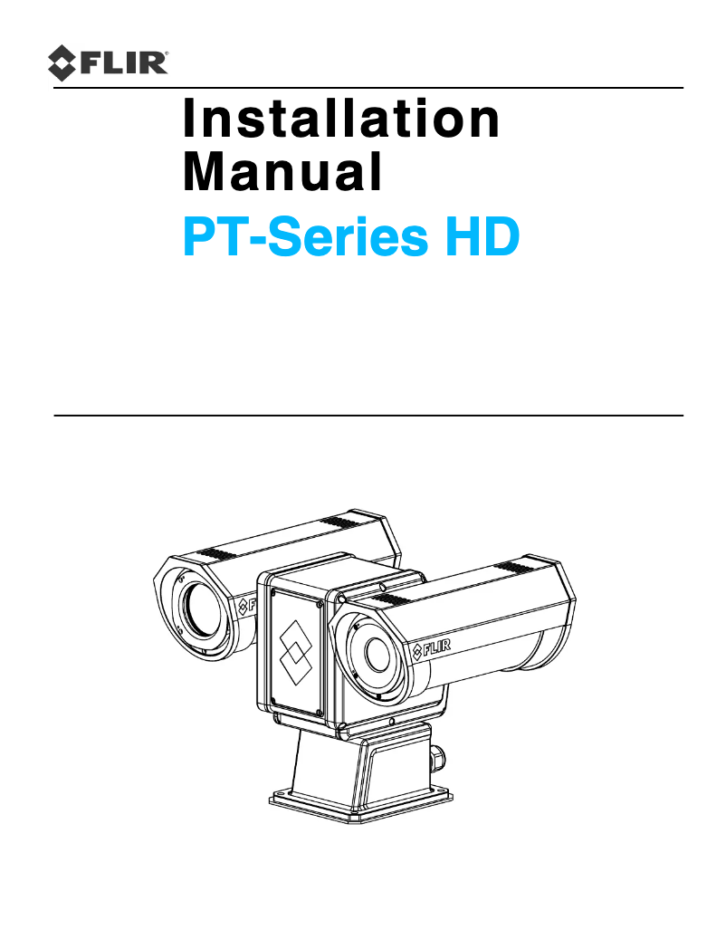 Page 1 de la notice Manuel utilisateur FLIR PT-617 HD