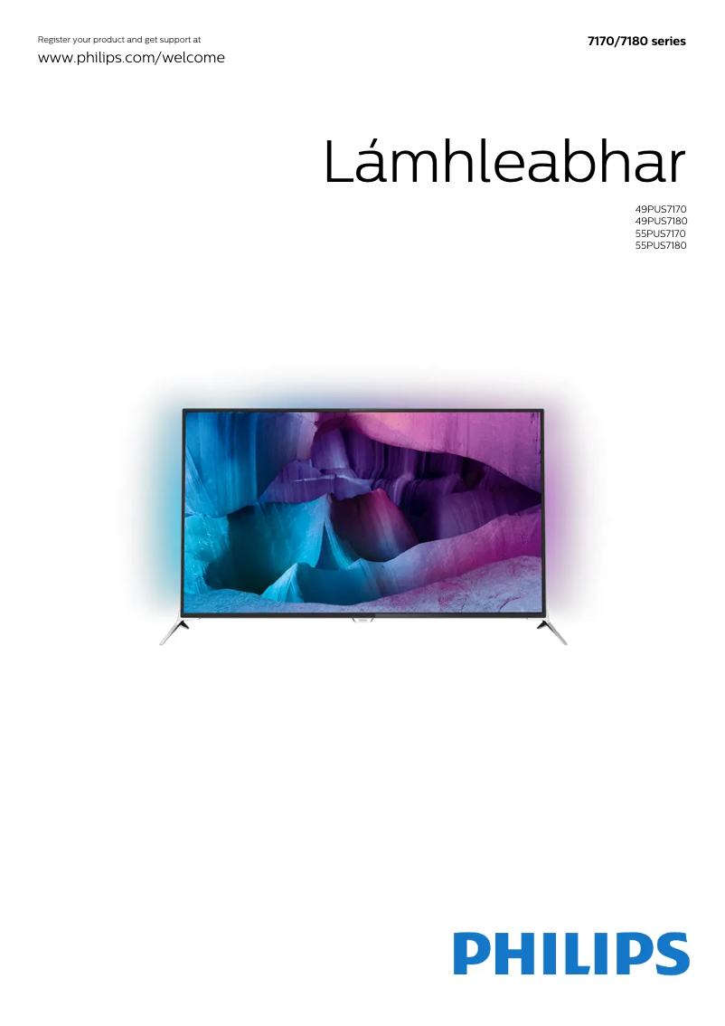 Page n°1 - Manuel utilisateur Philips 49PUS7170