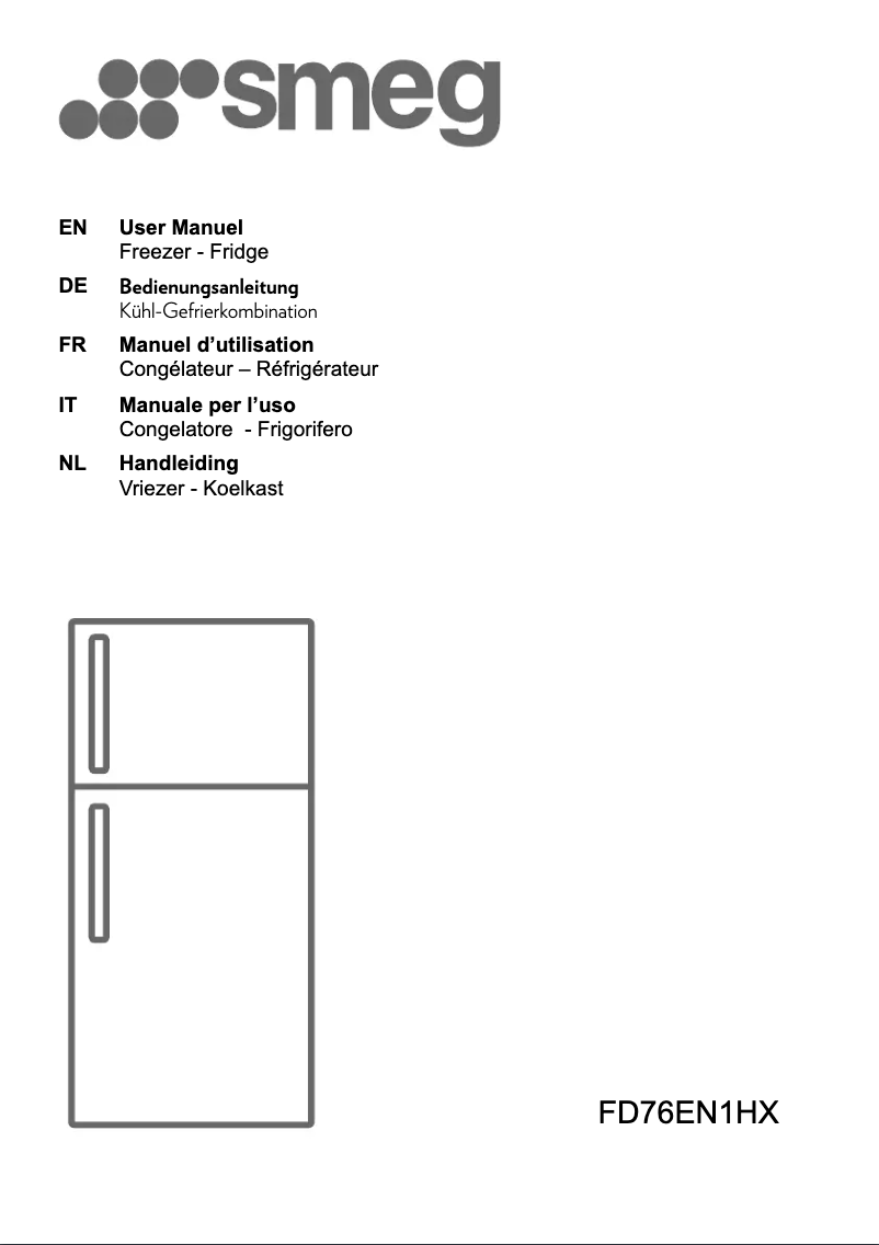 Page 1 de la notice Brochure Smeg FD76EN1HX