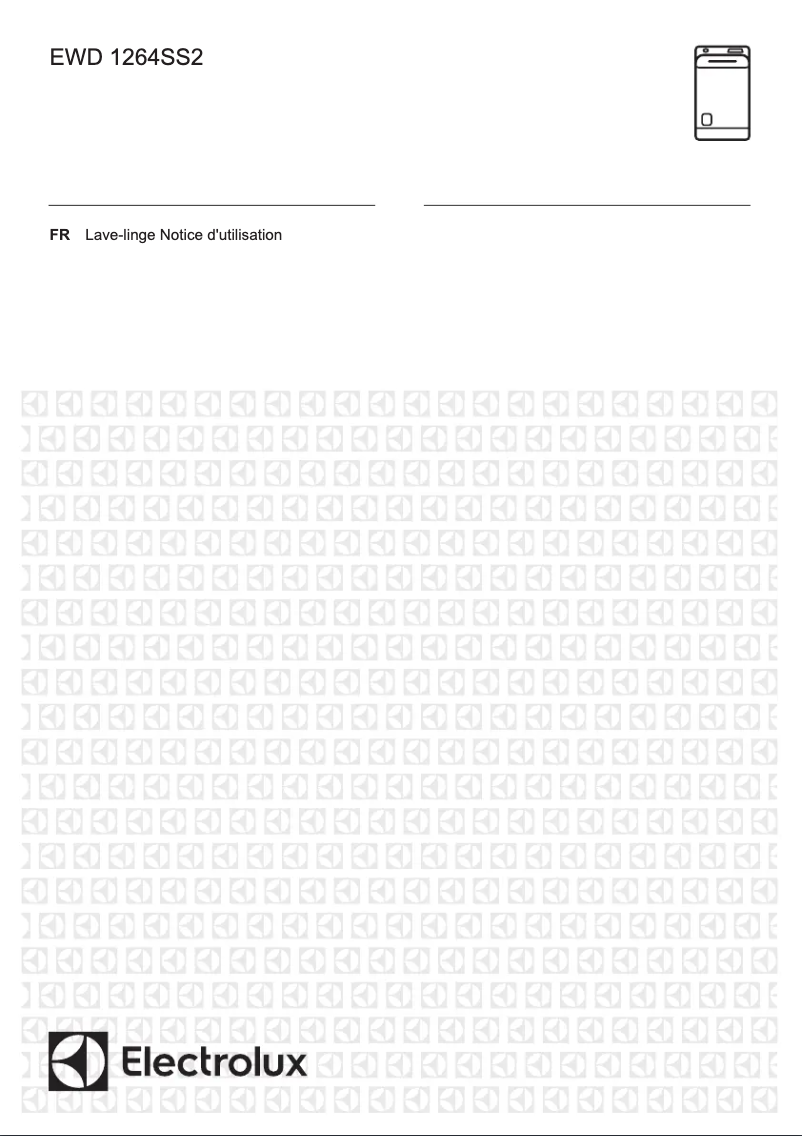 Page 1 de la notice Manuel utilisateur Electrolux EWD1264SS2